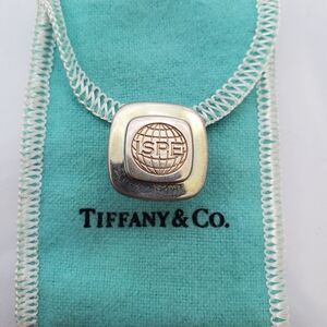 Tiffany & Co. Lapel Tie Pin with Pouch 925 Sterling Silver  ISPE